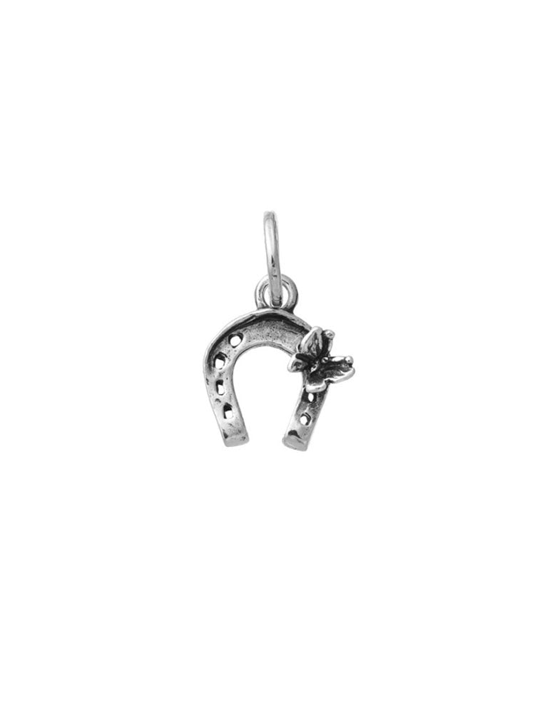 CHARM DONNA FERRO DI CAVALLO CON FARFALLA IN ARGENTO 925 GIOVANNI RASPINI