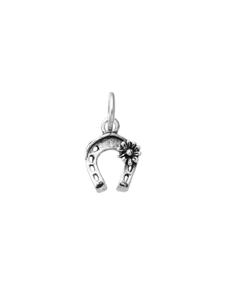 CHARM DONNA FERRO DI CAVALLO CON MARGHERITA IN ARGENTO 925 GIOVANNI RASPINI
