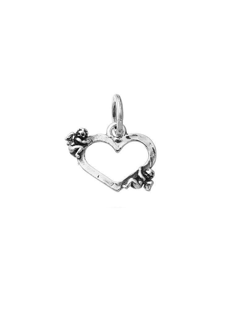 CHARM DONNA CUORE ANGELI IN ARGENTO 925 GIOVANNI RASPINI