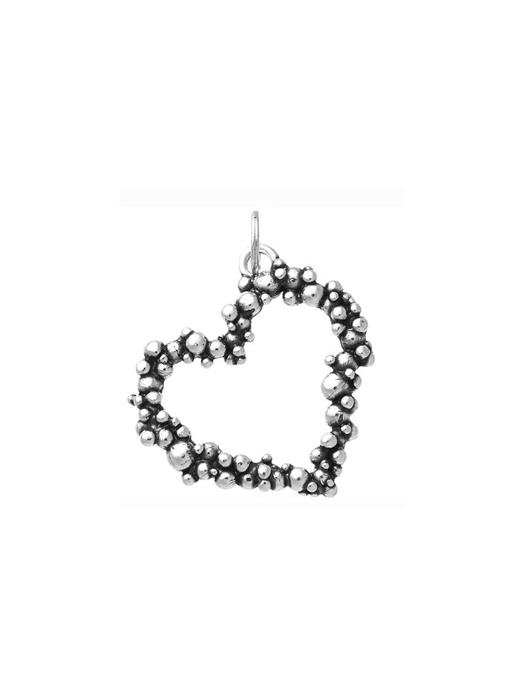CHARM DONNA CUORE PERLAGE IN ARGENTO 925 GIOVANNI RASPINI