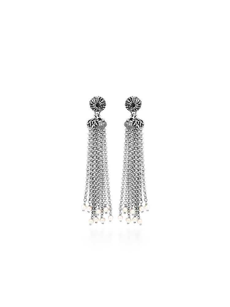 ORECCHINI DONNA CASCATA SICILY IN ARGENTO 925 GIOVANNI RASPINI.