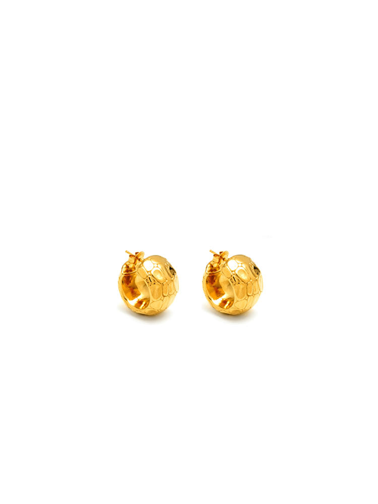 ORECCHINI DONNA MOON CROCODILE A LOBO IN ARGENTO PLACCATO GIAVANNI RASPINI