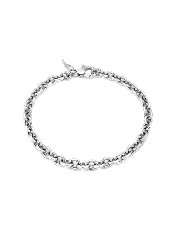 BRACCIALE UOMO CATENA OVALE IN ARGENTO 925 GIOVANNI RASPINI