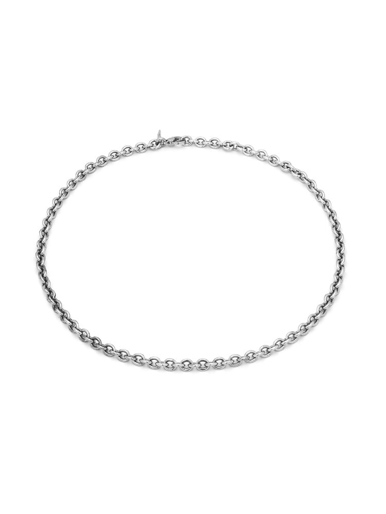 COLLANA UOMO CATENA OVALE IN ARGENTO 925 GIOVANNI RASPINI
