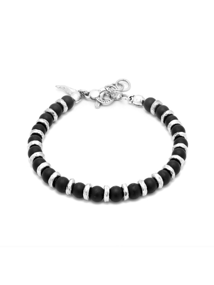 BRACCIALE UOMO TANGO IN ARGENTO 925 CON GRAFITE GIOVANNI RASPINI