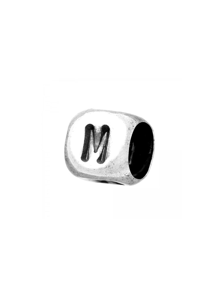 CHARM UNISEX BEAD "M" IN ARGENTO 925 GIOVANNI RASPINI