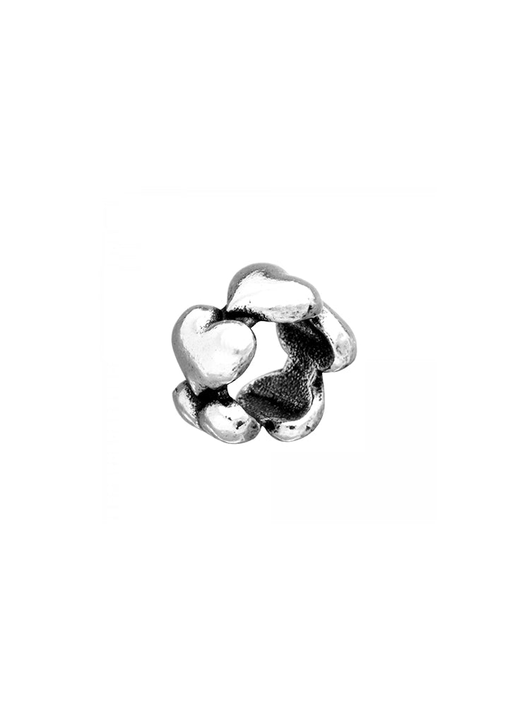 CHARM DONNA BEAD CUORI IN ARGENTO 925 GIOVANNI RASPINI