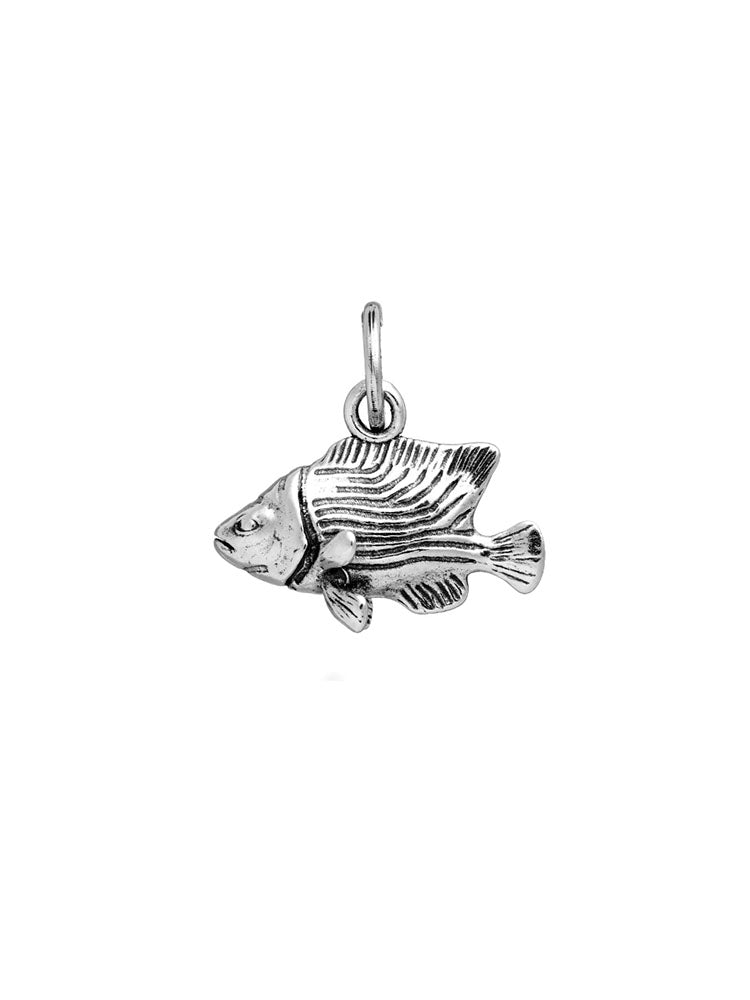 CHARM DONNA PESCE ANGELO IN ARGENTO 925 GIOVANNI RASPINI