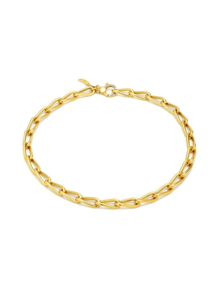 COLLANA DONNA JAZZ A CATENA IN ARGENTO DORATO GIOVANNI RASPINI