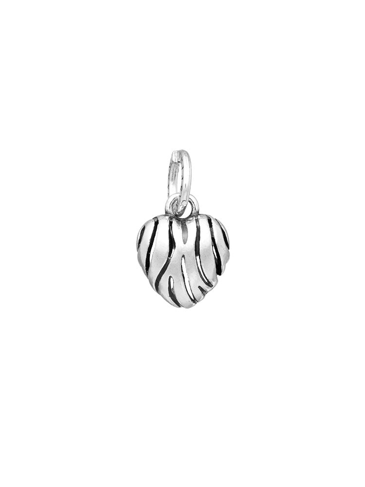 CHARM DONNA CUORE ZEBRA IN ARGENTO 925 GIOVANNI RASPINI