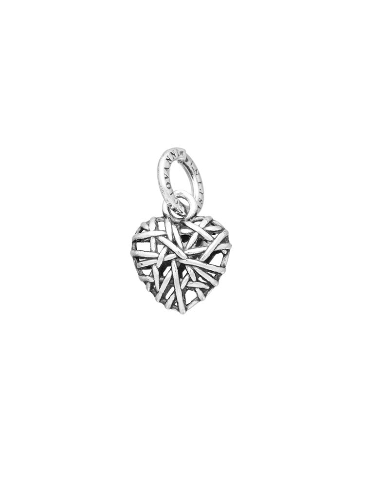 CHARM DONNA CUORE INTRECCI IN ARGENTO 925 GIOVANNI RASPINI