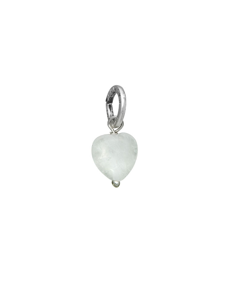 CHARM DONNA CUORE CRISTALLO DI ROCCA E ARGENTO 925 GIOVANNI RASPINI