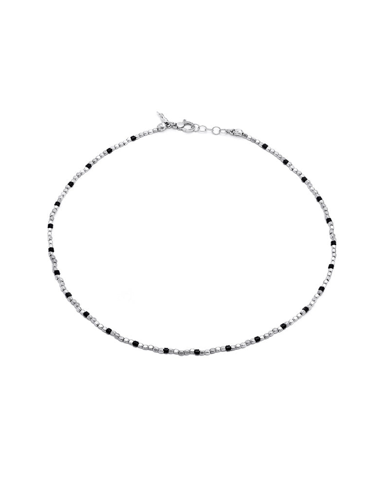 COLLANA UOMO DADINI IN ARGENTO 925 E ONICE GIOVANNI RASPINI