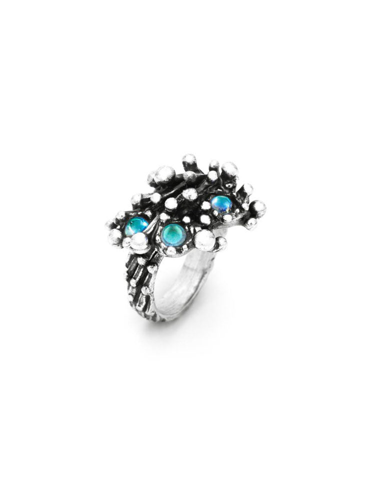 ANELLO A FANTASIA DONNA FIREWORKS IN ARGENTO 925 GIOVANNI RASPINI