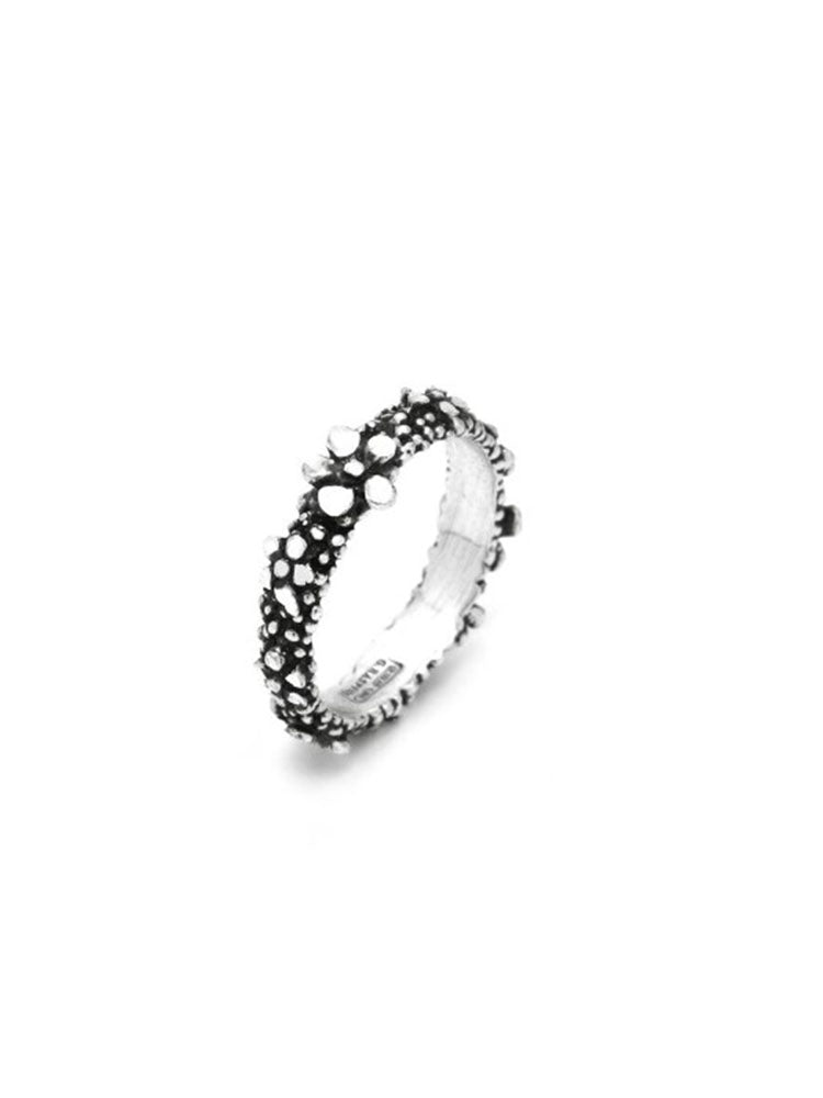 ANELLO A FASCIA DONNA MILLEFIORI IN ARGENTO GIOVANNI RASPINI