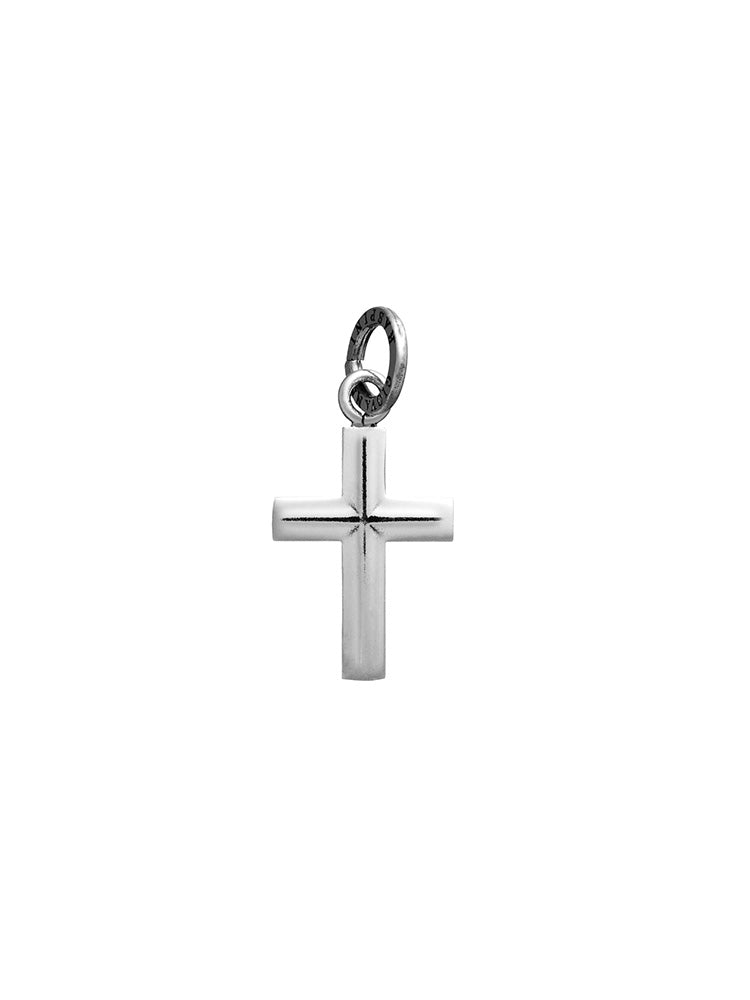 CHARM UNISEX CROCE PIATTA MEDIA IN ARGENTO 925 GIOVANNI RASPINI