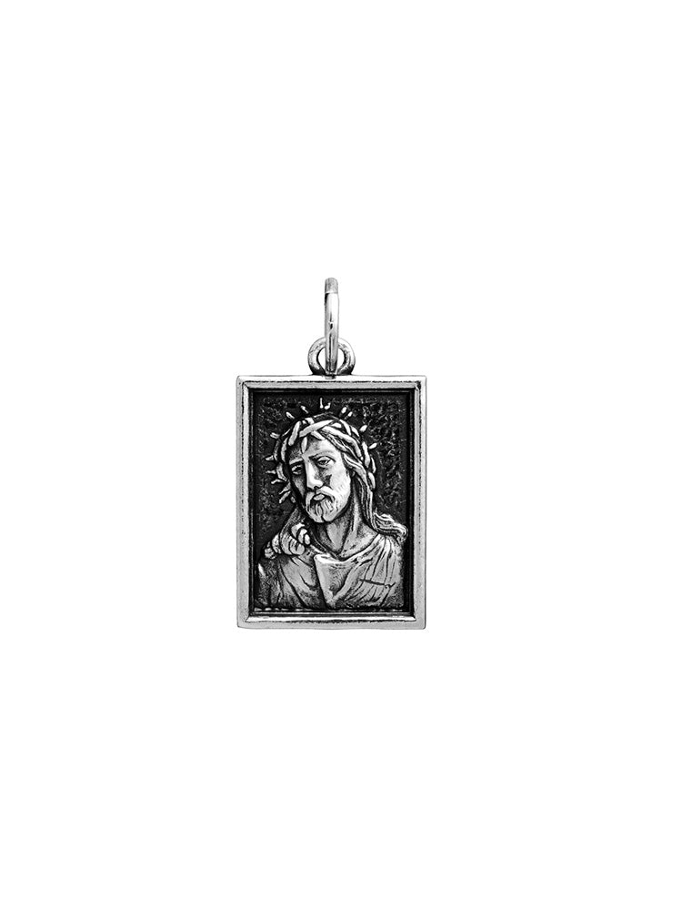 CHARM UNISEX CRISTO GRANDE IN ARGENTO 925 GIOVANNI RASPINI