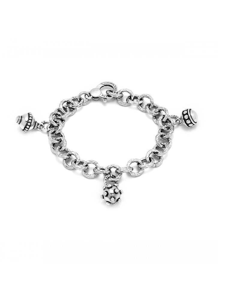 BRACCIALE DONNA CON MINE PENDENTI IN ARGENTO 925 GIOVANNI RASPINI