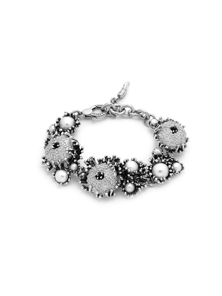 BRACCIALE DONNA MEDITERRANEO IN ARGENTO 925 E PERLE NATURALI GIOVANNI RASPINI