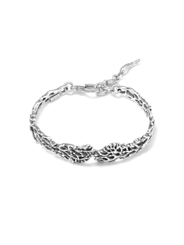 BRACCIALE DONNA CORAL PICCOLO SEMIRIGIDO IN ARGENTO GIOVANNI RASPINI