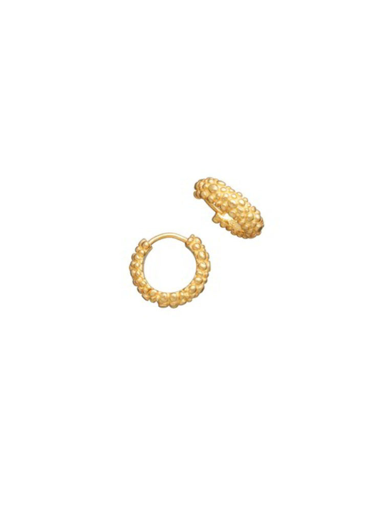 ORECCHINI DONNA HUGGIE PERLAGE IN ARGENTO DORATO GIOVANNI RASPINI