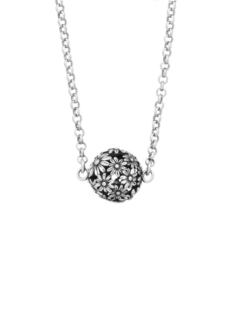 COLLANA DONNA MARGHERITE SHINE A SFERA IN ARGENTO GIOVANNI RASPINI