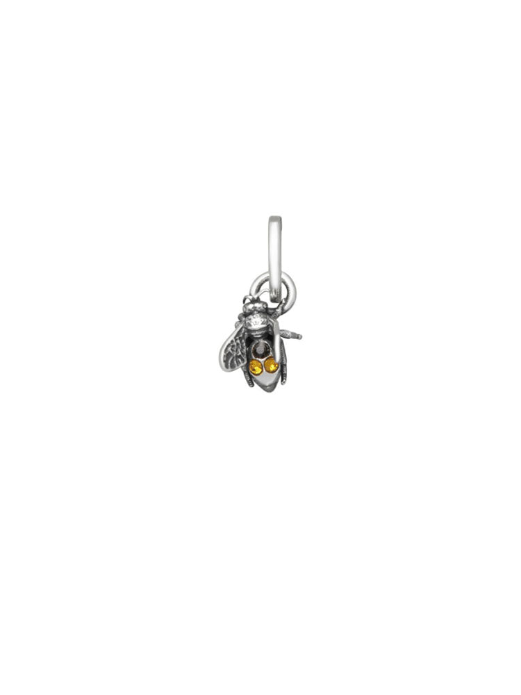 CHARM DONNA MINI APE CRYSTAL GIALLO IN ARGENTO GIOVANNI RASPINI