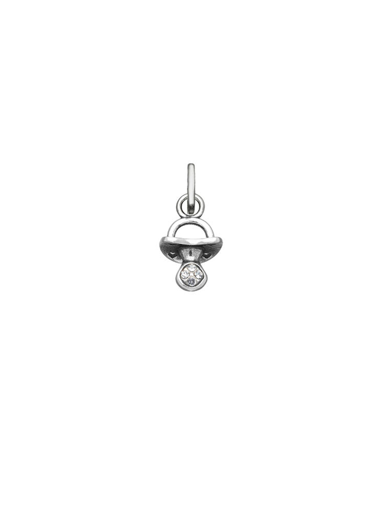 CHARM DONNA MINI PENDENTE CIUCCIO CRYSTAL BIANCO IN ARGENTO GIOVANNI RASPINI