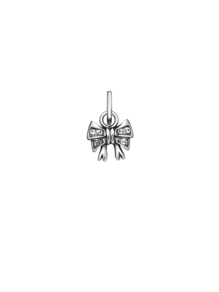CHARM DONNA MINI PENDENTE FIOCCO CRYSTAL IN ARGENTO GIOVANNI RASPINI