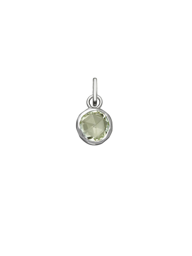 CHARM UNISEX MINI CRYSTAL VERDE LIME IN ARGENTO GIOVANNI RASPINI