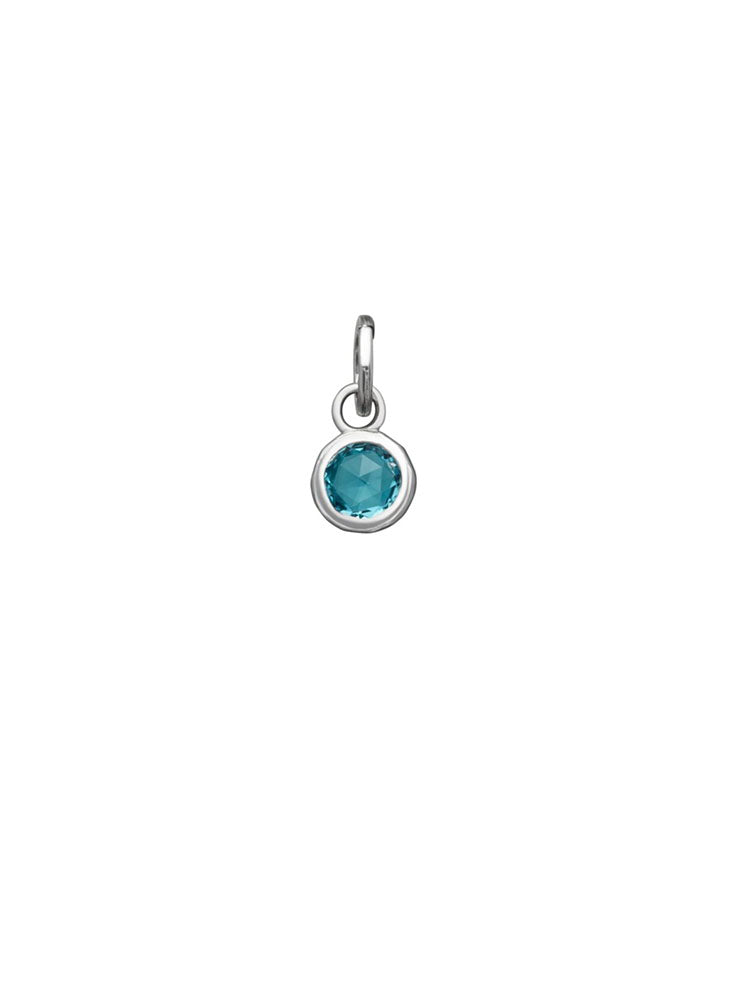CHARM DONNA MINI CRYSTAL AZZURRO PICCOLO IN ARGENTO GIOVANNI RASPINI