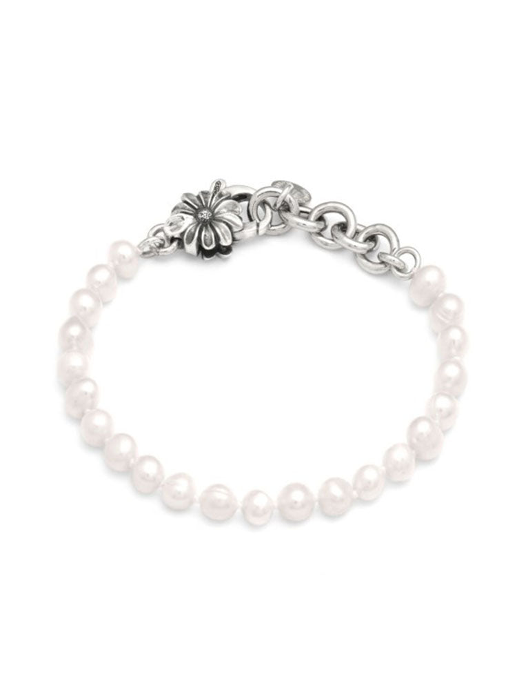 BRACCIALE DONNA DI PERLE CON CHIUSURA IN ARGENTO MARGHERITA GIOVANNI RASPINI