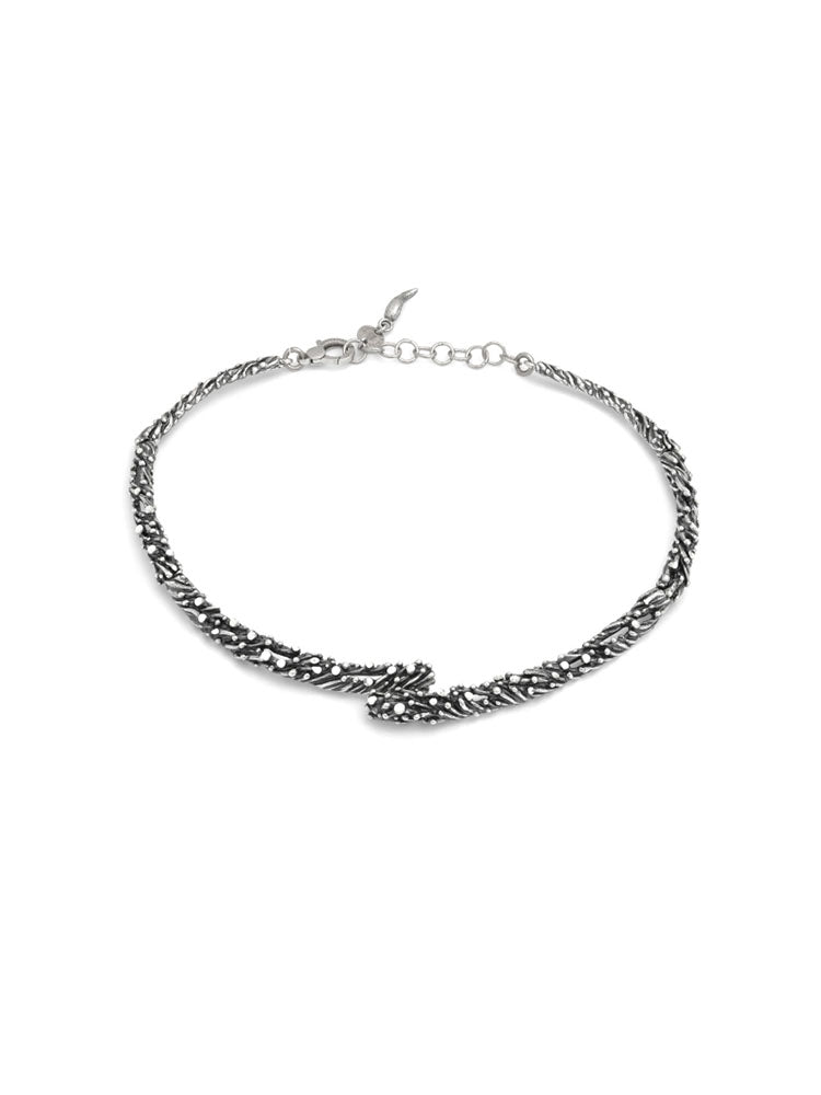 COLLANA DONNA SELENA GIROCOLLO SEMIRIGIDA IN ARGENTO GIOVANNI RASPINI