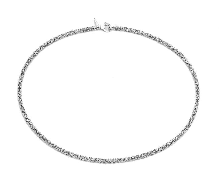 COLLANA DONNA IN ARGENTO 925 MAGLIA BIZANTINA GIOVANNI RASPINI