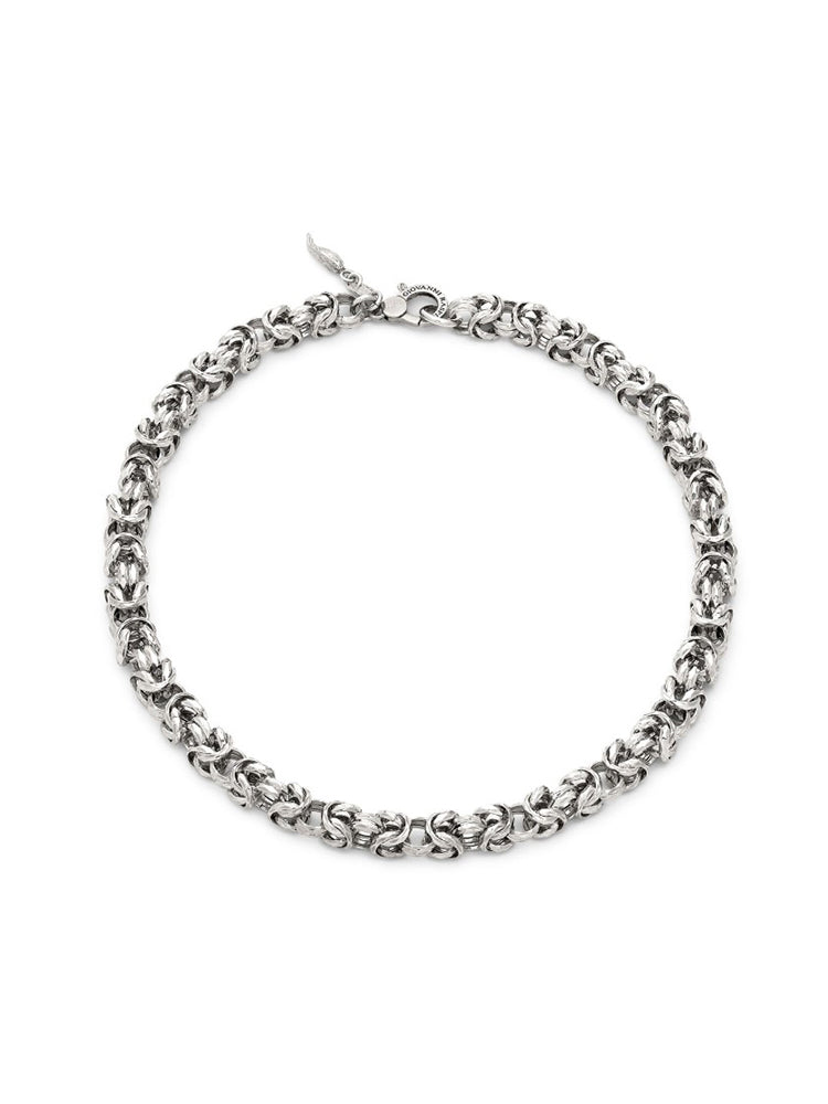 COLLANA DONNA BIZANTINA LUCE A CATENA IN ARGENTO GIOVANNI RASPINI