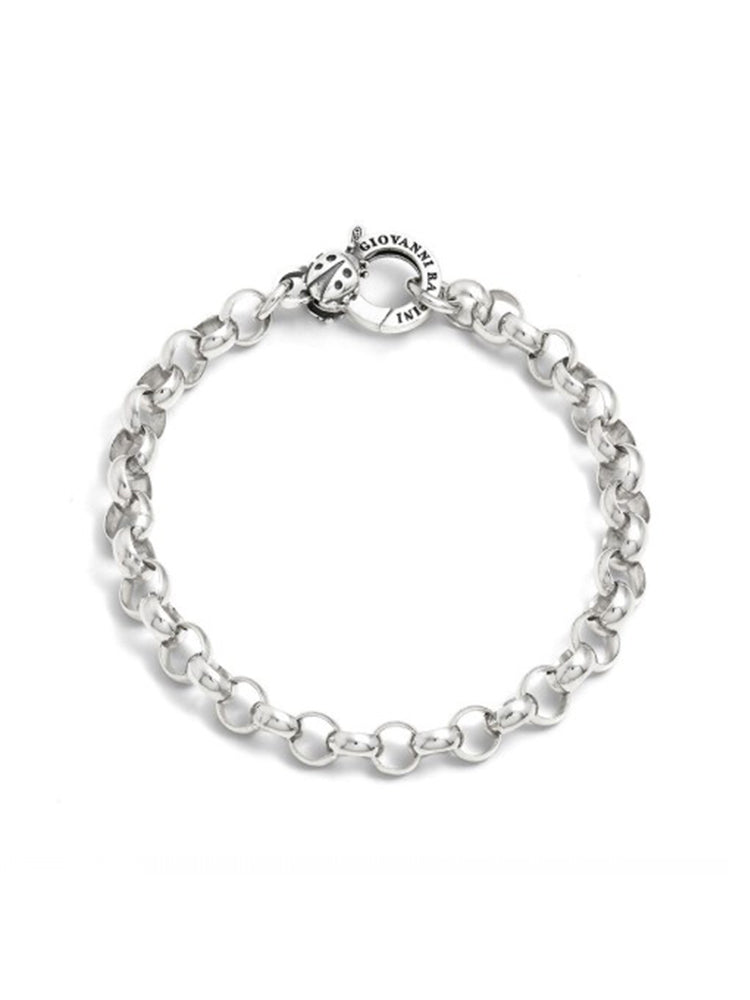 BRACCIALE DONNA ROLO' CHIUSURA CON COCCINELLA IN ARGENTO GIOVANNI RASPINI