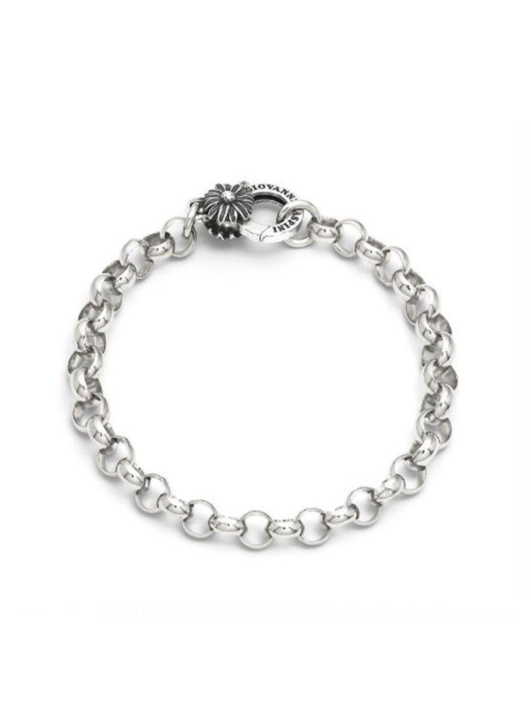 BRACCIALE DONNA ROLO' CHIUSURA CON MARGHERITA IN ARGENTO GIOVANNI RASPINI