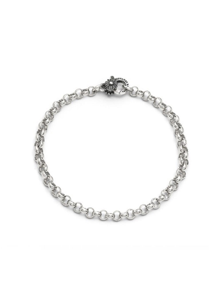 BRACCIALE DONNA ROLO' PICCOLO CON CHIUSURA CON MARGHERITA IN ARGENTO GIOVANNI RASPINI