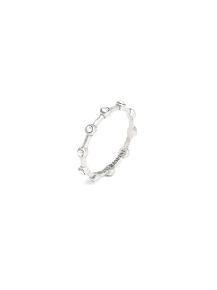 ANELLO DONNA SATELLITE IN ARGENTO E ZIRCONI MIS 14 GIOVANNI RASPINI