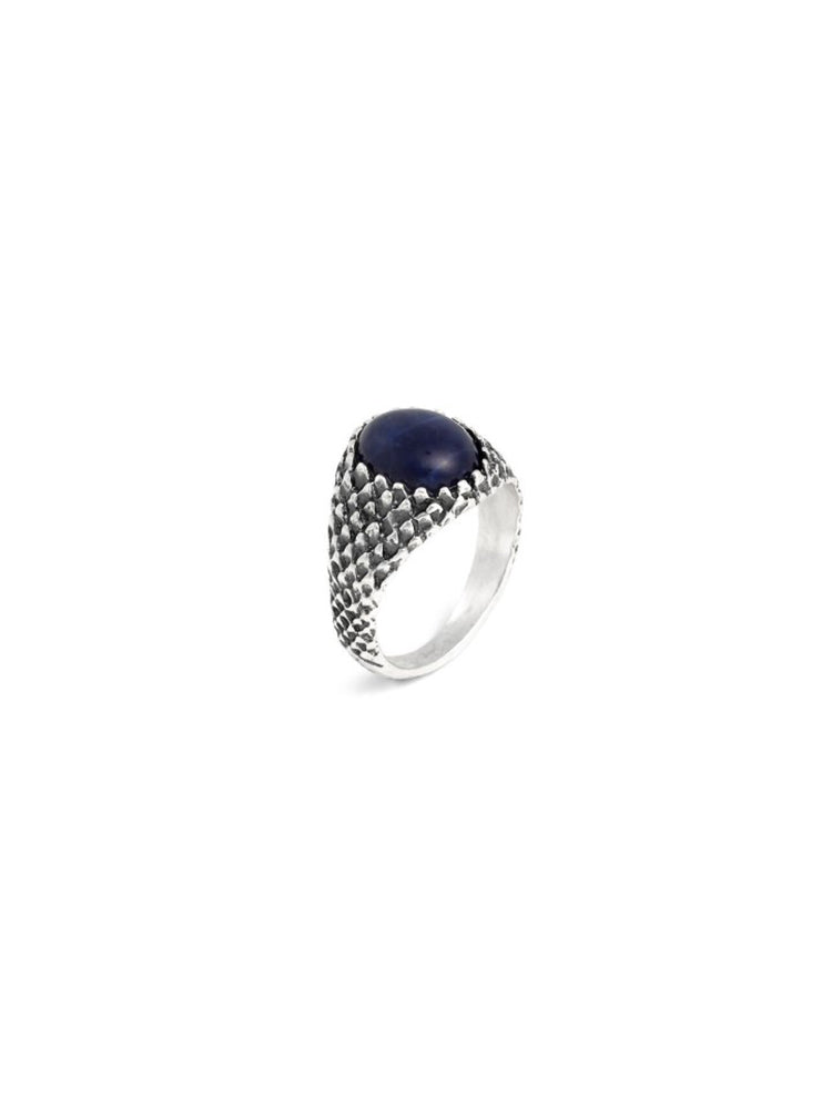 ANELLO DONNA DA MIGNOLO IN ARGENTO CON SODALITE MIS 10 GIOVANNI RASPINI