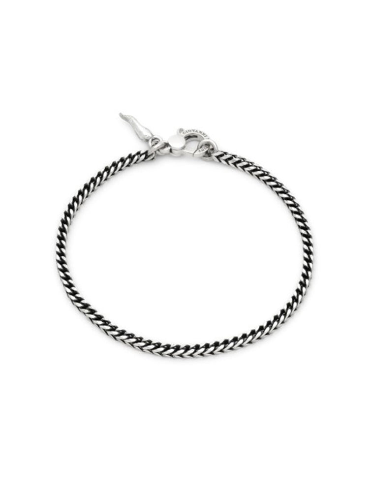 BRACCIALE DONNA GRUMETTE QUADRA PICCOLA IN ARGENTO GIOVANNI RASPINI