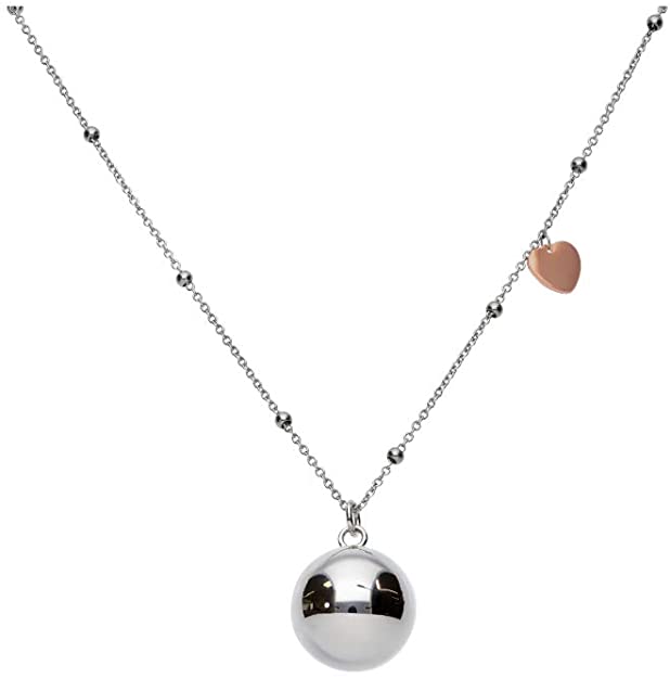 COLLANA DONNA CHIAMA ANGELI IN ACCIAIO BICOLORE CUORI LADY CODE STROILI
