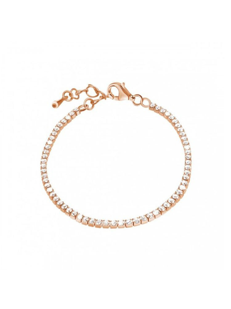 BRACCIALE DONNA ROMANTIC SHINE IN METALLO RODIO CON CRISTALLI STROILI