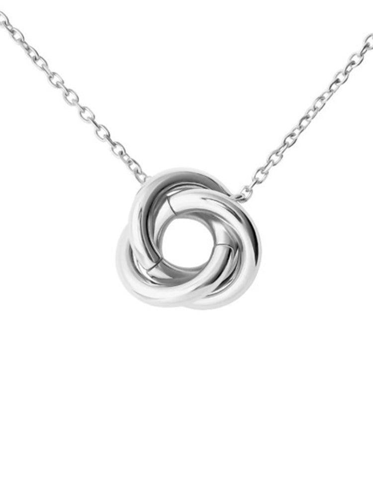 COLLANA DONNA IN ACCIAIO CON NODO CENTRALE STROILI