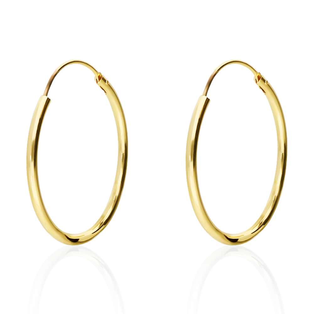 ORECCHINI DONNA A CERCHIO DORATI 60 MM STROILI