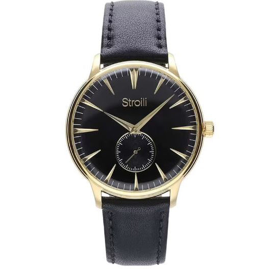 OROLOGIO UOMO TOKYO SOLO TEMPO IN PELLE NERO STROILI