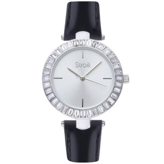 OROLOGIO DONNA SOLO TEMPO PIGALLE IN PELLE NERO STROILI