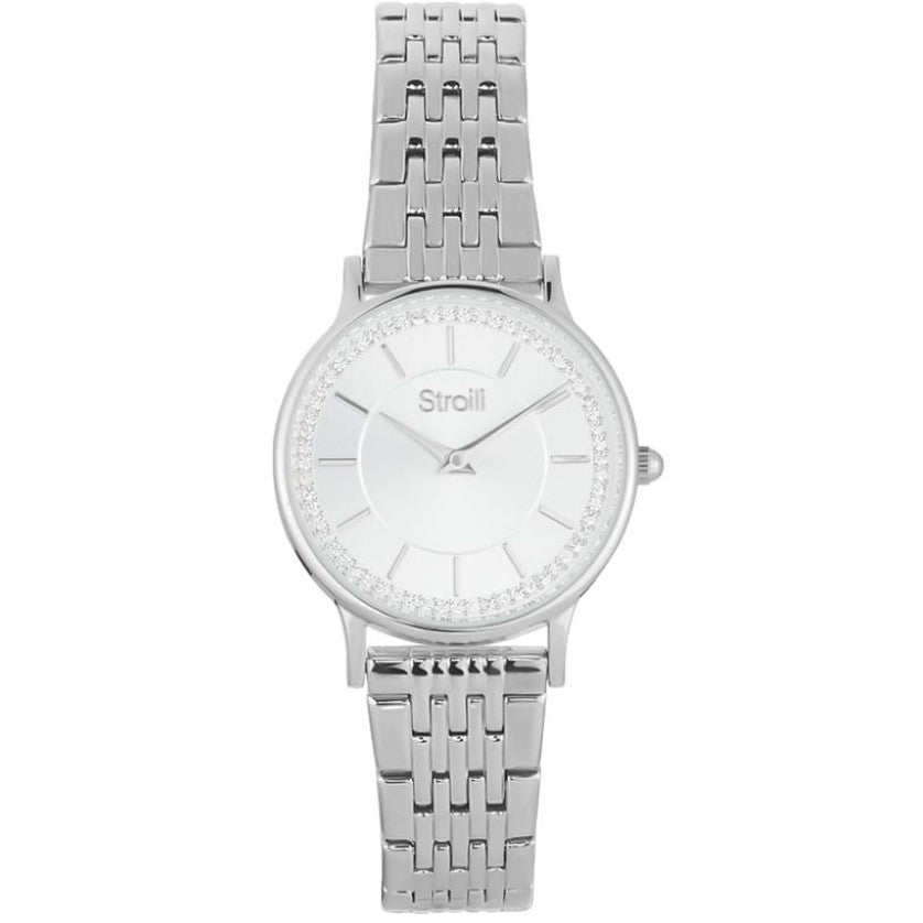 OROLOGIO DONNA LITTLE IBIZA SOLO TEMPO CINTURINO IN ACCIAIO E QUANDRANTE BIANCO STROILI