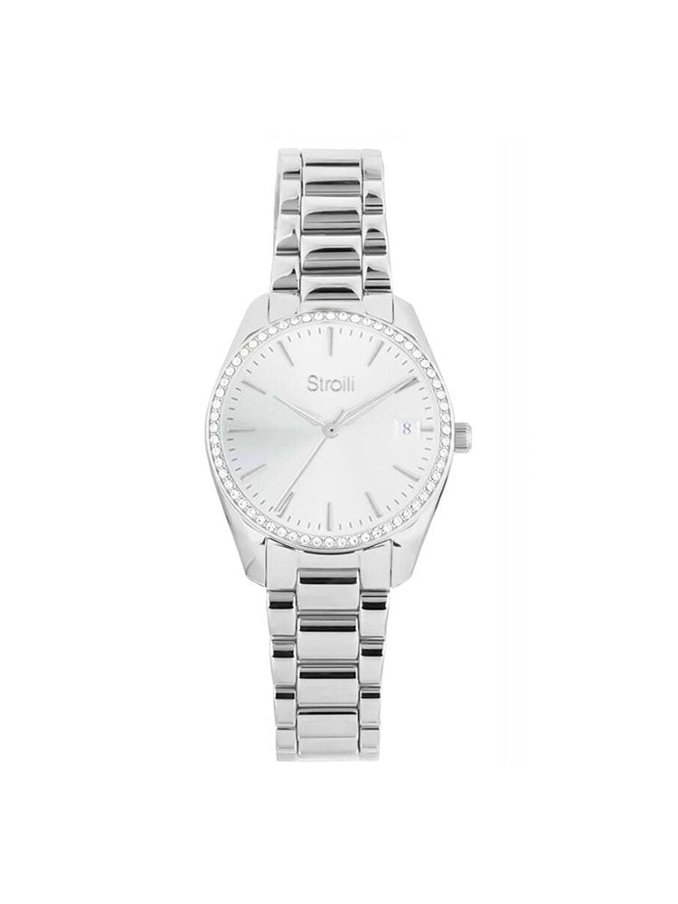 OROLOGIO DONNA SOLO TEMPO IN ACCIAIO CON QUADRANTE SILVER STROILI