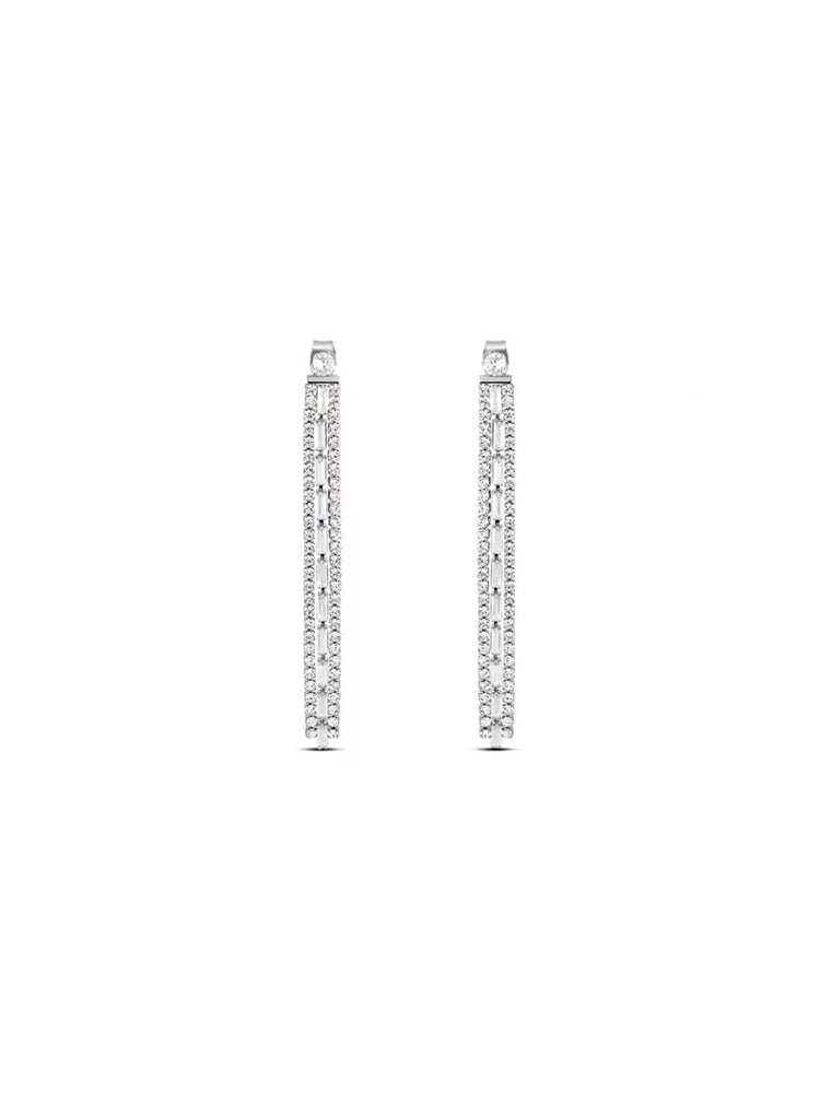 ORECCHINI DONNA ROMANTIC SHINE, PENDENTI IN ACCIAIO SILVER E CRISTALLI STROILI